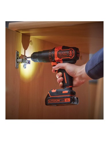 Taladro percutor 18v bdchd18kb-qw black+decker