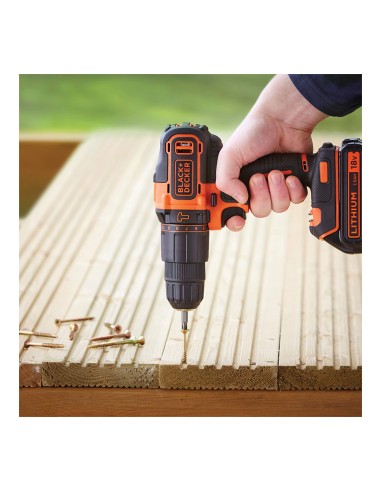 Taladro percutor 18v bdchd18kb-qw black+decker