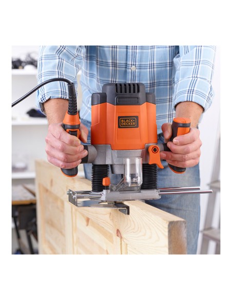 Fresadora electronica 1200w kw1200eka-qs black+decker