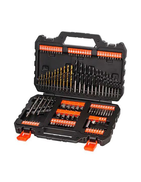 Puntas y brocas, juego de 109 piezas, titanio