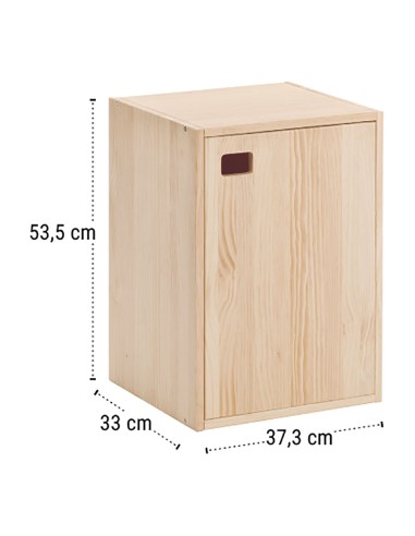Mueble dinamic 1 puerta pino macizo 37,3 x 33 x...