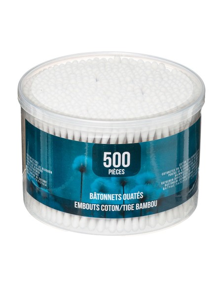 Pack 500 unid. bastoncillos algodón de bambú