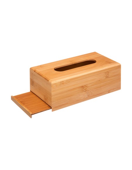 Caja de bambú para pañuelos 25 x 13 x 8,7 cm
