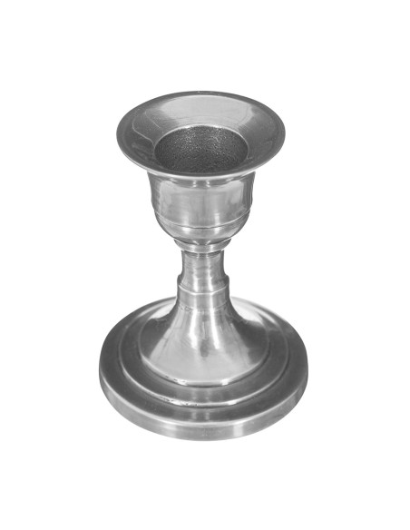 Candelabro de metal plateado 8x6cm modelos surtidos