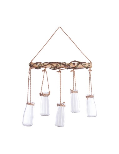 Conjunto 5 jarrones colgantes decorativos 44,5x40.5x6cm