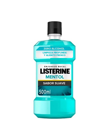 Enjuague listerine 500ml zero mentol (sabor suave)