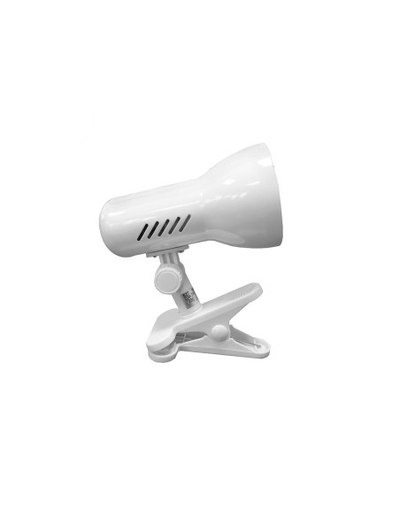 Foco con pinza modelo galaxy e27 60 w (bombilla no incluida) color blanco ø 8 x 13,5 x 19 cm