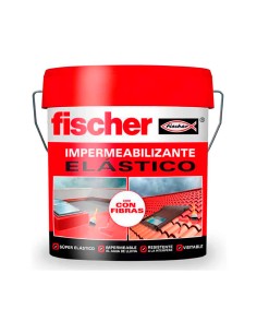 Impermeabilizante 15l rojo con fibras 547152 fischer