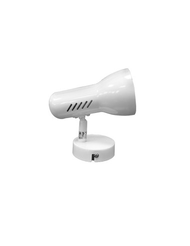 Foco 1 elemento modelo galaxy e27 60 w (bombilla no incluida) color blanco ø 9 x 14 cm