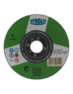 Disco corte bombeado ø115x2,5x22,23 c 30s bf 223025 tyrolit