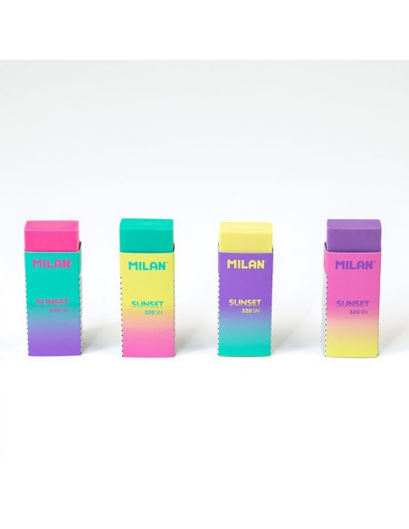 Gomas de borrar nata 320 edición sunset, blister 2 uds