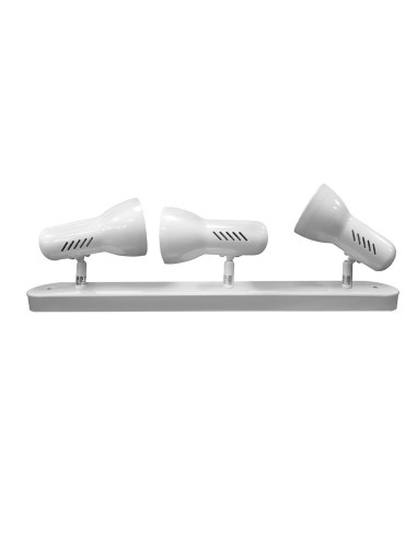 Foco 3 elementos modelo galaxy e27 60 w (bombilla no incluida) color blanco 57 x 8 x 13,7 cm