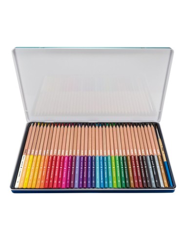 Caja metálica con 36 lápices de colores...