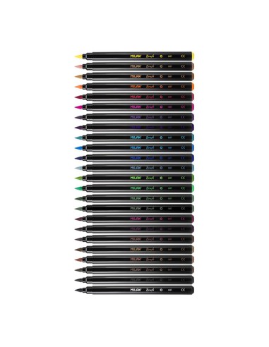 Rotuladores base agua de punta de pincel...