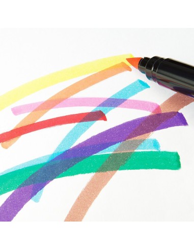 Rotuladores base agua de punta de pincel...