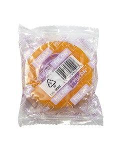 Cinta adhesiva 12 mm x 33 m color amarillo transparente 2