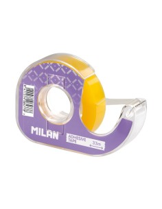 Dispensador lila de cinta adhesiva transparente 12 mm x 33 m 2