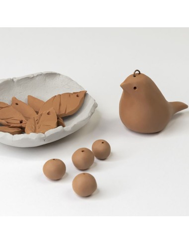 Arcilla natural secado al aire color terracota...