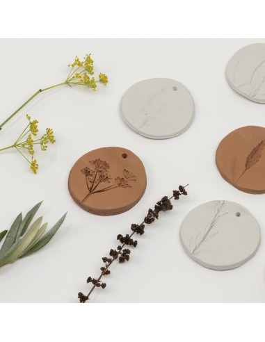 Arcilla natural secado al aire color terracota...