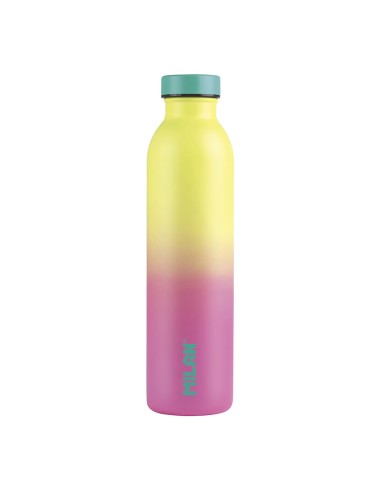 Botella isotérmica de acero inoxidable 304 edición sunset, amarilla 591 ml