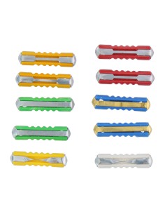 Set de 10 fusibles variados para coche dunlop 2