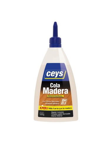 Cola madera prof biberón 500 g