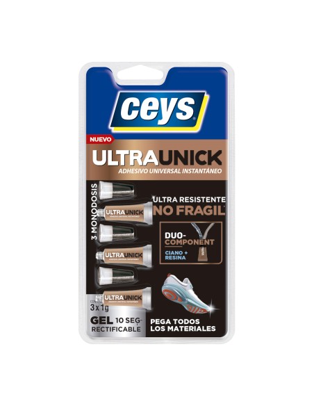 Adhesivo ultraunick poder extremo gel 3 monodosis 1 g