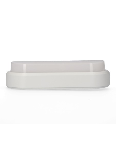 Aplique led oval 18 w 1950 lm 4000 k luz dia ip54 23 x 10,5 x 5,7 cm