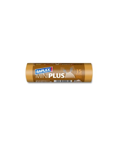 Bolsa de basura miniplus 10 l (45 x 47 cm) 15 uds