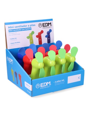 Ventilador a pilas "funny colors" 2 x aa (no...