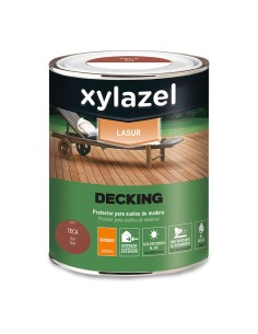 Xylazel protector de suelos de madera al agua de larga duración decking teca 0,750l