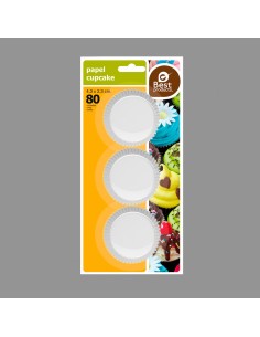 Blister con 80 moldes de papel para magdalenas ø4,0x2,5cm 2
