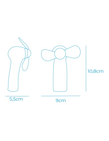 Ventilador a pilas "funny colors" 2 x aa (no...