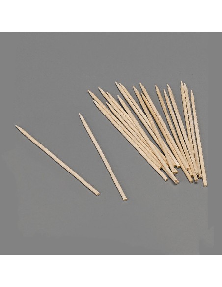 Blister 100 pinchos de madera higienicos de 100x2mm