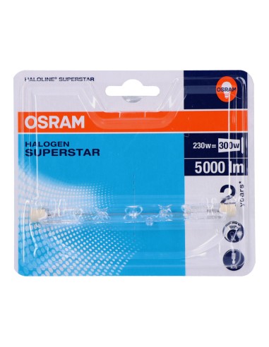Bombilla halogena lineal 118 mm superstar 230 w...