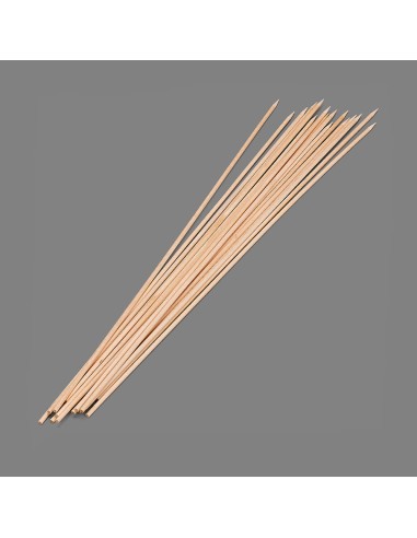 Blister 100 pinchos de madera higienicos de 300x2mm