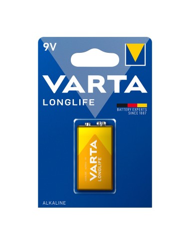 Pila alkalina longlife 6lr61- 9 v (blister 1 unid.) 26,5 x 17,5 x 48,5 mm