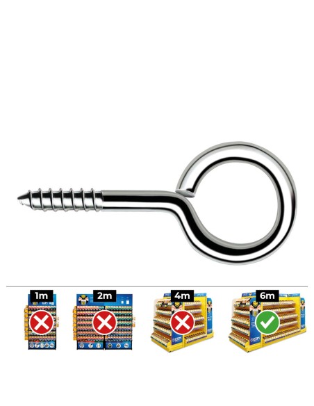 Caja 500 unid. hembrilla cerrada din/ref hc 3,0x40mm zincado celo