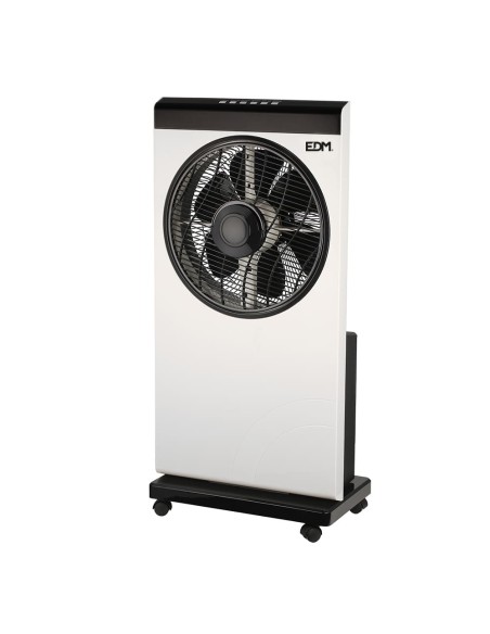 Ventilador nebulizador, mando a distancia, blanco/negro, potencia 80 w, aspas ø30 cm 39 x 24 x 84 cm