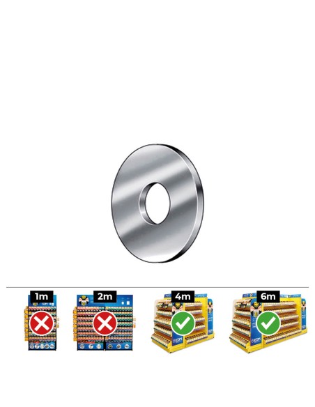 Caja 100 unid. arandela carrocero din/ref 9021 ø10mm zincado celo