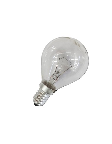 Bombilla incandescente esferica clara 40 w e14 (solo uso industrial)