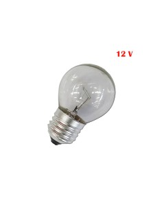 Bombilla incandescente esferica clara 60 w e27 12v