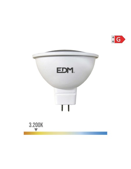 Bombilla dicroica led mr16 (gu5.3) 5 w 12 v 450 lm 3200 k luz calida ø5 x 5 cm