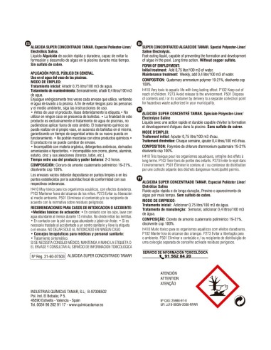 Algicida 5 l. super concentrado