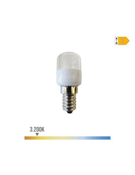 Bombilla tubular (frigorifico) led e14 0.5 w 55 lm 3200 k luz calida. ø 2,6 x 60 cm