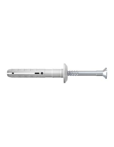 Tacos clavo ø6 x 40 mm / 10 s + tornillos cabeza avellanada ø3,7 x 48 mm, caja 50 uds