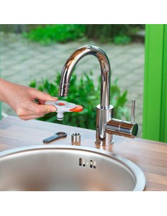 Adaptador para grifo de interior rosca m22x1 hembra, m24x1 macho. gardena 2