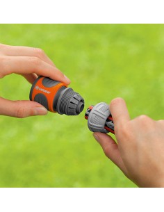 Conector rapido manguera 1/2" - 5/8", blister 2