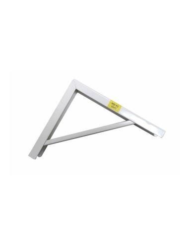 Escuadra de acero blanco robusto 18 x 20 cm edm