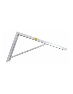 Escuadra de acero blanco robusto 30 x 50 cm edm